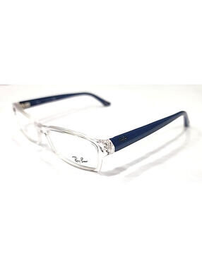 Ray Ban RB5224 5026 Clear Rectangle Blue Eyeglasses 53-17 140 New